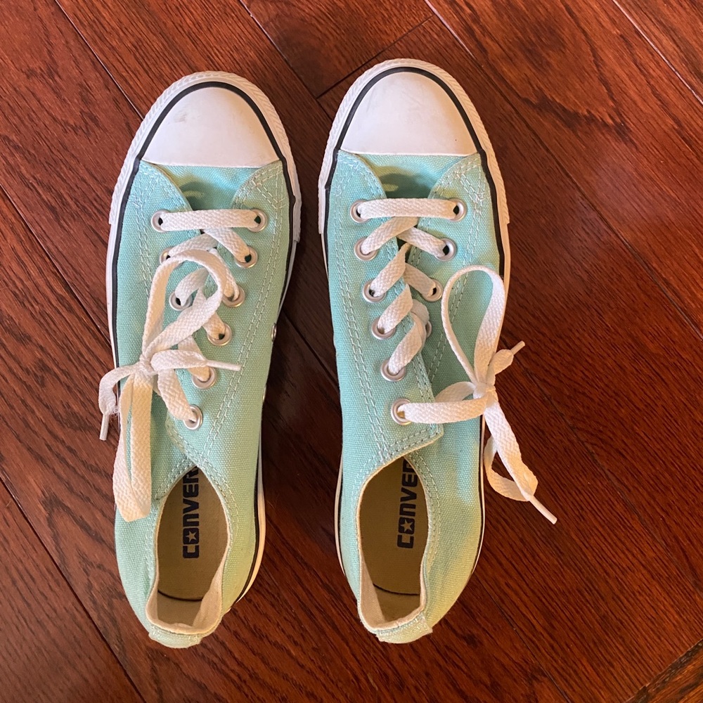 Mint-green Low Top Converse